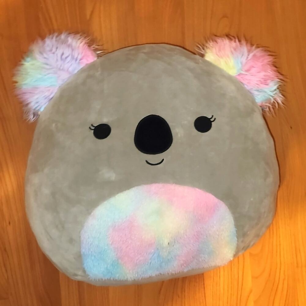 Squishmallow Rainbow Koala 20in GUC